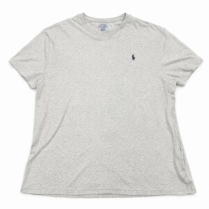 Polo Ralph Lauren Mens Large Gray Crew Neck T Shirt Pony Logo Short Sleeve